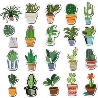 Autocollants Adhésifs Plante Bonsaï, 45 Pièces, Dessin Animé, Bricolage, Ordinateur Portable, Valise, Ornement, Skateboard, Décoration De Maison, Voiture, Jouet