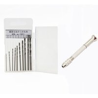 Perceuse à trous, 11 pièces, mèche à main, cire d'abeille ambre, noyer, modèle Bodhi, outils Wenwan, alésage, poinçonnage manuel, bricolage