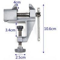 Pince multifonction en alliage d'aluminium, bijoux, électronique, établi, Mini étau de Table, pince, outils à main