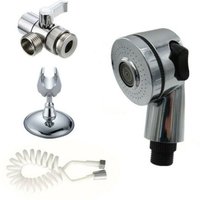 Pulvérisateur robinet de salle de bains, arroseur + base + tuyau + ensemble de vannes pour lavabo à main, filetage d'évier, robinets de pulvérisation