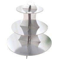 Support À Dessert À Gâteau À Trois Couches, Moderne Et Simple, Plateau De Décoration De Table Jetable, Fournitures Pour Fête D'anniversaire, Mariage