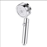 Jet Ajustable Avec Miroir De Douche À Turbocompresseur, 3 Pièces, Petite Taille À 2022 Degrés, Tête À Secouer, Économie D'eau, Accessoires De Salle