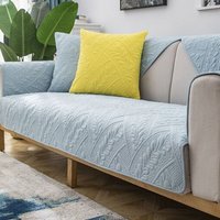 Housse De Canapé Épaisse, Couleur Unie, Pour Salon Moderne, En Forme De L, Tissu Jacquard, Antidérapant, Lavable En Machine