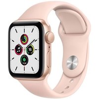 Apple Watch SE (GPS) - Boitier 40 mm aluminium or avec bracelet sport rose des sables