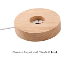 Support De Lampe Led Circulaire En Bois, Pyramide De Méditation, Support De Veilleuse, Base De Lampe De Table, Ornements D'art Artisanal De Bureau