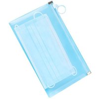 Sac Transparent Portable Étanche À Fermeture Éclair, Sacs De Rangement De Masques, Sacs De Rangement Anti-Poussière, Sac De Maquillage, Maison Bureau