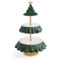 Support De Snack De Noël À 2 Niveaux, Plateau De Service Alimentaire En Résine, Bol De Cupcake, Décoration De Table, Aw, 2022