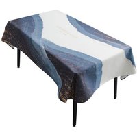 Nappe Chemin De Table Nappe Rectangulaire Set De Table Nappe De Bureau Imperméable Et Résistante À L'huile, De Couleur Noire, De Luxe, Pour Fête