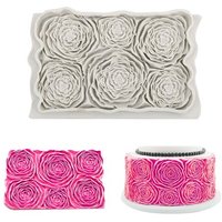 Outils De Décoration De Gâteaux, Artisanat En Sucre, Outils De Cuisson De Chocolat, Rosette, Moule En Silicone, Bordure De Gâteau, Fondant, Couleur