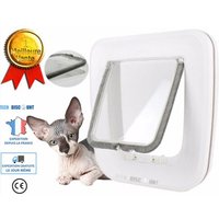 Td® Chatiere Porte Chat Chien Isolante Petit Porte Animaux De Compagnie Silencieux Tunnel Taille S Interieur Domestique Manuel Blanc