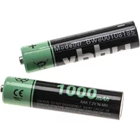 vhbw Piles rechargeables AAA, 2 pcs compatible avec Siemens Gigaset CS385, CL750A Go, CL750HX (1000mAh, 1,2V, NiMH)