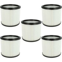 vhbw 5x filtre à cartouche compatible avec Aqua Vac Hobby 33, 1000, 36, 44, 11, 22, 24 aspirateur - Filtre plissé