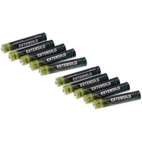 EXTENSILO 10x Piles AAAA - Piles primaires (550mAh, 1,5V, alcaline)
