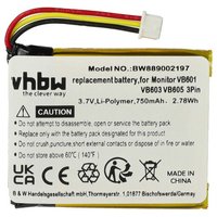 vhbw 1x Batterie compatible avec Boavision VB601, VB610, VB605, VB603 moniteur bébé, babyphone (750mAh, 3,7V, Li-polymère)
