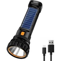 Lampe De Poche Led Puissante, Rechargeable Par Usb, Super Li D'Urgence, Petit Appareil Multifonction Lumineux Pour L'Extérieur, H0y0
