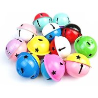 Cloches Pour Chat, Chien, Hibou, Couleurs Aléatoires, Perles Amples, Décoration De Noël, Accessoires Artisanaux Populaires En Fer, Jouets Pour Chats,