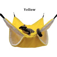 Hamac En Peluche Double Couche Pour Hamster, 1 Pièce, Sac De Couchage Épais Et Chaud, Cage De Nid Suspendue, Furet, Rat, Écureuil, Jouets D'hiver,