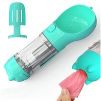 Bouteille Portable Multifonction 4 En 1 Pour Animaux De Compagnie, 500ml, Pour Chien, Abreuvoir, Abreuvoir, Voyage, Chiot, Distributeur