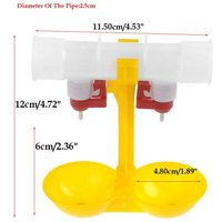 Offre Spéciale! Abreuvoir À Double Sortie Pour Animaux De Compagnie, Gobelets Suspendus Pour Poulets, Abreuvoir À Mamelon, Fournitures