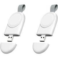 Chargeur Sans Fil Magnétique Portable Usb, 2 Paquets, Compatible Pour Apple Watch Série 6 Se 5 4 3 2 1 + 44mm 40mm 42mm 38mm