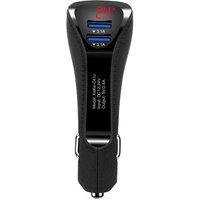 Chargeur De Voiture Multifonction Qc 3.0, Double Interface Usb Numérique, Affichage Led, Tension Actuelle, Charge Rapide, Adaptateur Pour Téléphones,