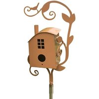 Piquet De Jardin Nichoir Attrayantes Mangeoire À Oiseaux Exquis Piquets De Jardin En Métal Avec Tige Nichoir Mangeoire Pour Décor De Jardin