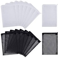 Promotion! Sacs Filtrants En Maille D'aquarium 16 Pièces, Sacs Filtrants En Nylon Avec Fermeture Éclair (Pour Particules De Carbone), Boules Bio