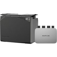 Kit Solaire Étanche Avec Batterie 2 Kwh + Micro-Onduleur Et Câble De Connexion