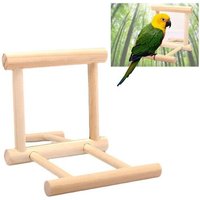 Échelle En Bois En Forme De Nuage, Fournitures Pour Animaux De Compagnie, 10x10x10cm, Support Pour Petits Oiseaux, Balançoire