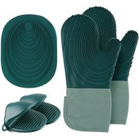 Mitaines De Four En Silicone, Supports De Casserole Résistants À La Chaleur, À Pince, Gants Étanches, Coussin Chaud Pour La Maison, Cuisson, Bbq, 5