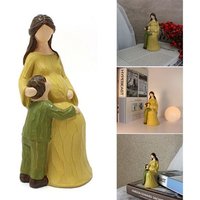Statue Mère Et Enfant Peinte À La Main, Artisanat En Résine, Ornement De Bureau Personnalisé Pour La Maison, Le Salon, La Chambre À Coucher, Xqmg,
