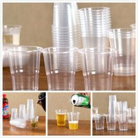 Tasse De Dégustation En Plastique Jetable 8oz, 25/50 Pièces, Pique-Nique En Plein Air, Nouveau Matériau Pp Production Cristal Clair