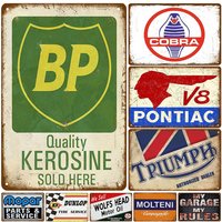 Panneaux Métalliques D'huile Moteur, Affiche De Moto Classique, Peinture Vintage, Plaque Murale Décorative Pour Bar, Pub, Garage, Décoration Murale