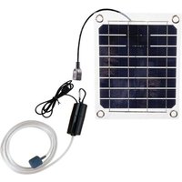 Pompe À Oxygène En Silicone Pour Aquarium Extérieur, 20w, Faible Bruit, Portable, Énergie Solaire, Usb, Aérée