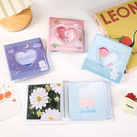 Mini Album Photo Coeur D'amour Creux Avec Pochettes D'insertion 36 Feuilles De Photos Pour Carte Photo Carte D'identité Cartes Bancaires Organisateur