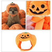 Déguisement D'halloween Pour Animaux De Compagnie, Chapeau De Citrouille Pour Chien Et Chat
