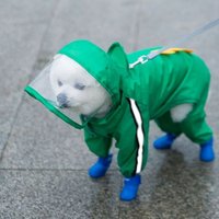 Combinaison Imperméable À Capuche Réfléchissante Pour Chien, Veste Imperméable Pour Petit Chien, Vêtements D'extérieur, Produits Pour Animaux De