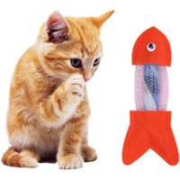Jouet En Tissu Non Tissé En Forme De Poisson Pour Chaton, 6 Pièces, Tuyau Coloré, Jouet De Printemps Amusant, Fournitures Interactives Pour Chats