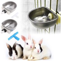 Abreuvoir Automatique Pour Lapin, Bol De Fixation En Acier Inoxydable, Équipement À Joint En T, Bol Pour Lapin, Outils Alimentaires, Eau Potable