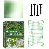 Filet En Treillis Pour Plantes De Jardin, En Polyester, Robuste, Support Pour Plantes, Vigne Grimpante, Hydroponique, Accessoires Multi-Usages