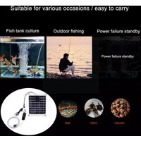 Pompe Solaire Portable En Silicone Pour Aquarium, 20w, 220v, Avec Port Usb, Pour Usage Domestique, Aération De L'eau