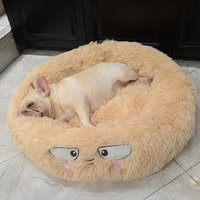 Coussin Rond Polaire Pour Animaux Domestiques, Lit Pour Petits, Moyens Et Grands Chiens, Chiots, Panier Pour Chats, Tapis D'hiver
