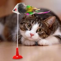 Jouet De Simulation De Ventouse De Printemps Pour Chat, Fausse Souris, Exercice Des Griffes De Chat, Jouets Interactifs En Plastique Et En Peluche