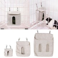 Sac D'alimentation Pour Lapin, Pochette D'alimentation Pour Petit Animal, Sacs D'alimentation Suspendus Pour Chinchilla, Un Trou E15d