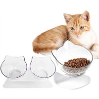 Doubles Bols Orthopédiques Antidérapants Avec Support Surélevé Pour Chats, Réceptacles À Aliments Et Eau Pour Animaux, Chiens