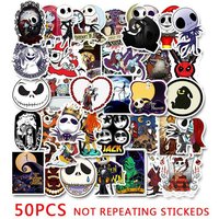 Autocollants Graffiti Halloween Amusants Créatifs, 50 Pièces, Pour Bagages, Moto, Ordinateur Portable, Réfrigérateur, Jouet, Voiture, Nouvel Arrivage