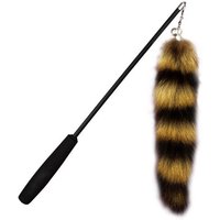 Baguette À Gratter Interactive Null, Fausse Queue De Chat, Bâton À Gratter Pour Chaton, Ficelle Rétractable, Plumes, Jouets