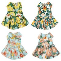 Robe Princesse À Fleurs Pour Chiens, Jupe De Mariage, Vêtements Pour Animaux De Compagnie, Chihuahua York, Printemps Été
