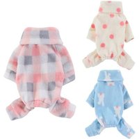 Pyjama Imprimé Pour Chien, Salopette De Loisirs Confortable, Combinaison Polaire Chaude Pour Petit Chien, Chihuahua, Vêtements D'hiver Pour Chiot