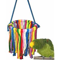 Animal De Compagnie Oiseau Perroquet Jouet À Mâcher Corde En Coton Cage Suspendue Balançoire Escalade Jouets À Mâcher Pour Petit Moyen Perroquet